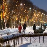 Laisvės alėja žiemos vakarą
