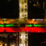 Laisvės alėja nusidažė trispalvės spalvomis