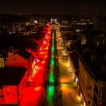 Laisvės alėja nusidažė trispalvės spalvomis