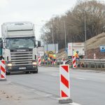 Viaduko statybos A1 kelyje prie Giraitės