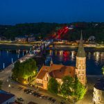 Apšviesta Aleksoto apžvalgos aikštelė