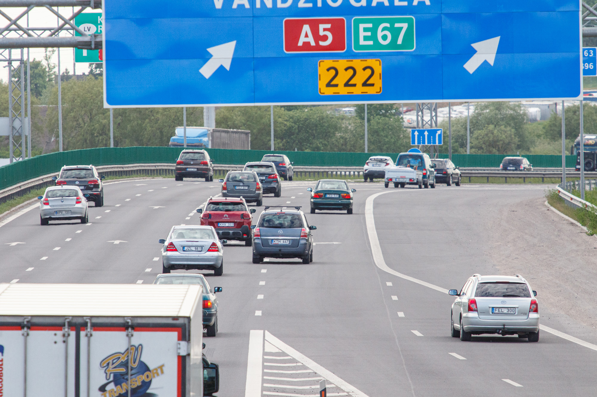 Intensyvus eismas A1 kelyje