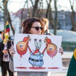 Protestas prieš Matijošaičių verslą Rusijoje