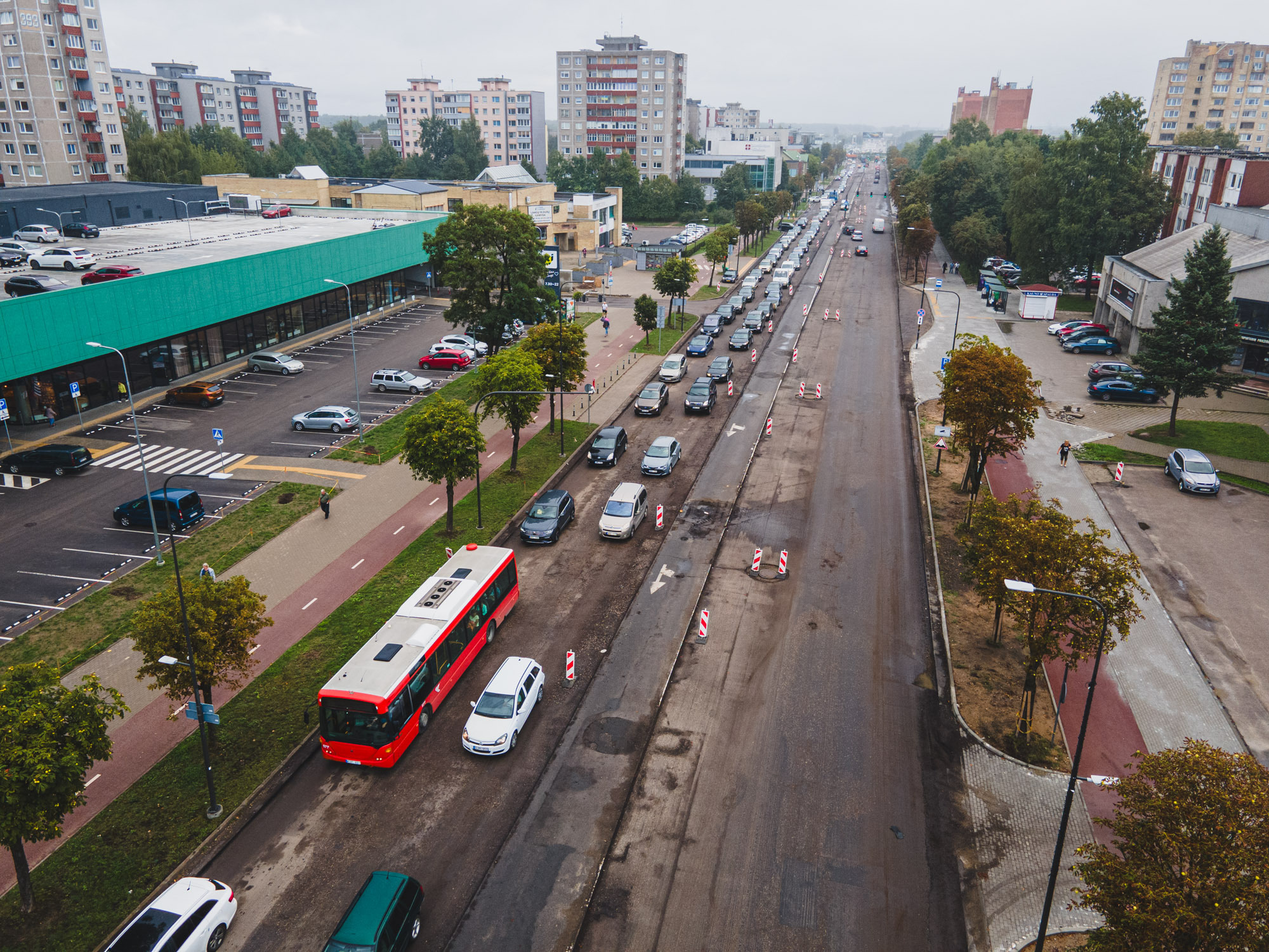 Savanorių prospekto remonto darbai