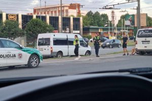 Sulaikymas Pramonės pr. / Skaitytojo nuotr.