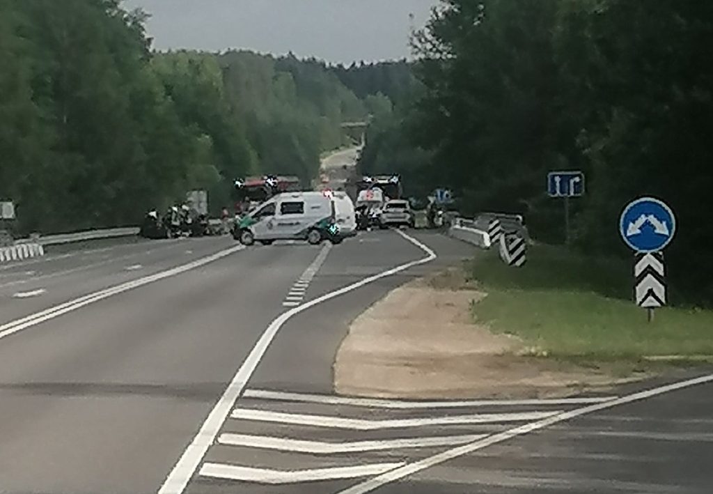 Avarija Prienų rajone / Alytaus apskr. VPK nuotr.