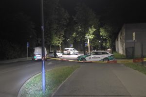 Gausios policijos pajėgos greta Trijų mergelių tilto / Skaitytojo nuotr.