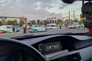 Sulaikymas Pramonės pr. / Skaitytojo nuotr.