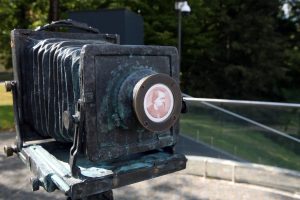 L. Šiupšinsko kūrinys „Pirmoji Kauno fotografija“ / M. Patašiaus nuotr.