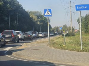 Sutrikęs eismas Kauno rajone / skaitytojų nuotr.