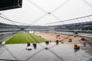 Dariaus ir Girėno stadione baigti vejos keitimo darbai / Dariaus ir Girėno stadiono nuotr.
