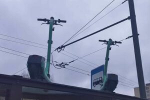 Paspirtukai S. Žukausko g. / Skaitytojos A. Gimbutytės nuotr.
