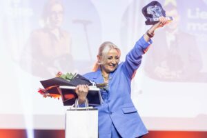Forumas „Švietimo kodas“ ir „Lietuvos mokytojas 2025“ apdovanojimai / T. Bauro / R. Vilkelio ir G. Bitvinsko / lrytas nuotr.