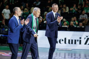 „Žalgirio“ arenoje pagerbtas M. Paulauskas / E. Ovčarenko / BNS nuotr.