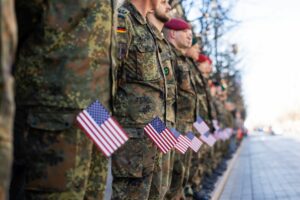 JAV karių pagerbimo ir išlydėjimo ceremonija / R. Riabovo, BNS nuotr.