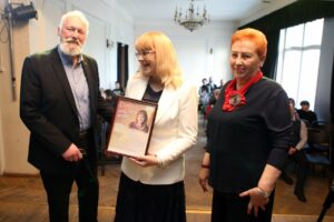 Vieno lito premijos įteikimas / M. Patašiaus nuotr.