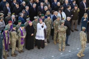 JAV karių pagerbimo ir išlydėjimo ceremonija / R. Riabovo, BNS nuotr.