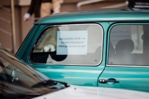 Protestas prieš siūlymą ilginti istorinių automobilių amžių / S. Lisausko, BNS nuotr.