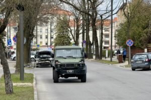 Avarija V. Lašo gatvėje / BNS nuotr.