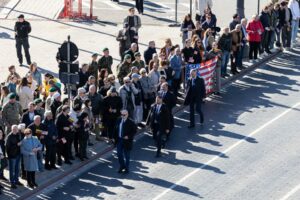 JAV karių pagerbimo ir išlydėjimo ceremonija / R. Riabovo, BNS nuotr.