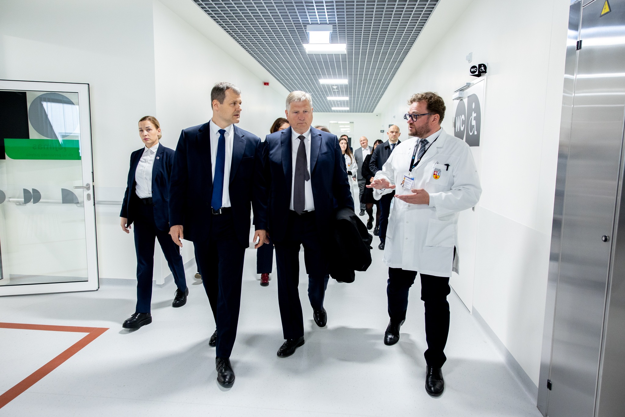 G. Paluckas lankėsi Kauno klinikose ir LSMU / L. Penek / LRV nuotr.