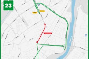 Autobusų eismo schema / Kaunas.lt nuotr.