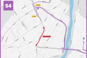 Autobusų eismo schema / Kaunas.lt nuotr.