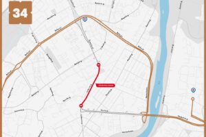Autobusų eismo schema / Kaunas.lt nuotr.