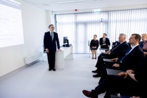 G. Paluckas lankėsi Kauno klinikose ir LSMU / L. Penek / LRV nuotr.
