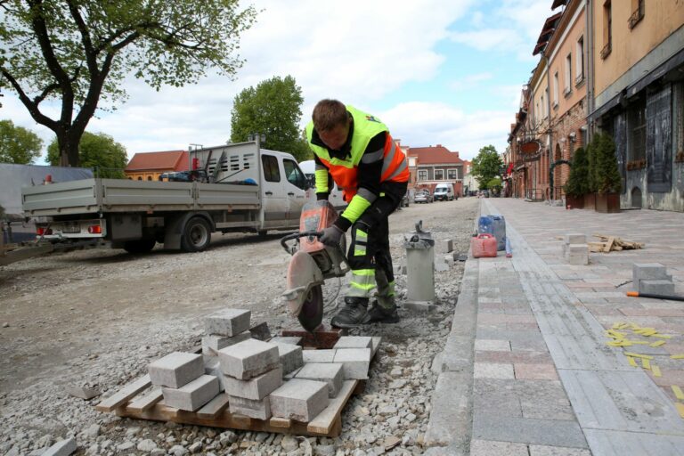 Rotušės aikštės rekonstrukcija / M. Patašiaus nuotr.