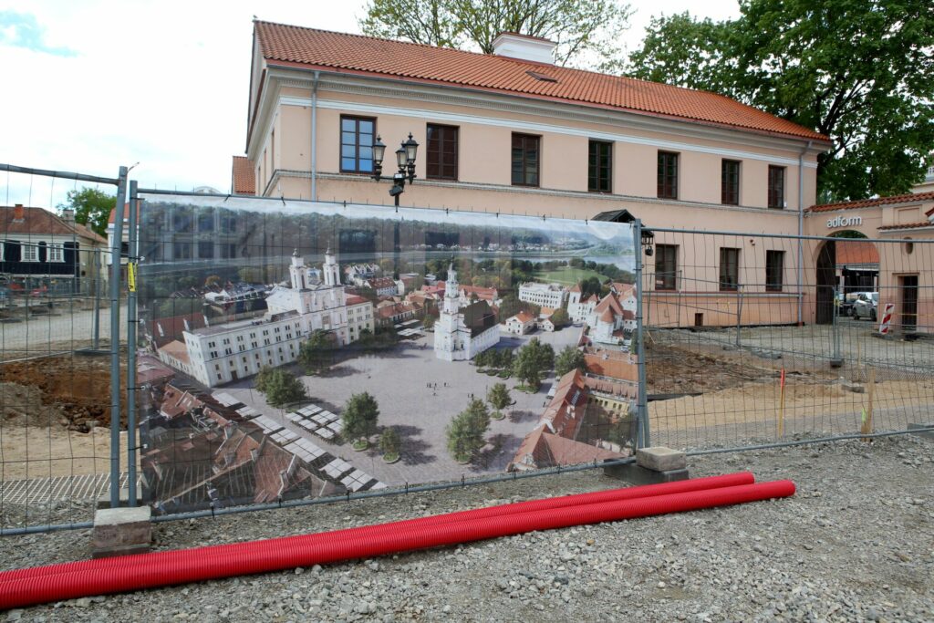 Rotušės aikštės rekonstrukcija / M. Patašiaus nuotr.