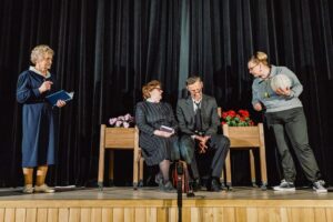 Naujoje teatro studijoje Čekiškėje – pirmasis spektaklis / M. Kievišo nuotr.