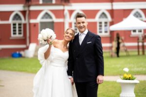 Susituokė grupės „Bernužėliai“ narys N. Liubertas ir jo mylimoji Ieva / G. Bitvinsko nuotr.
