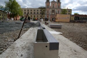 Rotušės aikštės rekonstrukcija / M. Patašiaus nuotr.