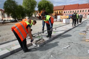 Rotušės aikštės rekonstrukcija / M. Patašiaus nuotr.