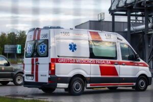 Gaisro Kauno kogeneracinėje jėgainėje gesinimo darbai / T. Biliūno / BNS nuotr.