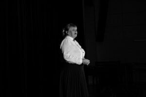 Naujoje teatro studijoje Čekiškėje – pirmasis spektaklis / M. Kievišo nuotr.