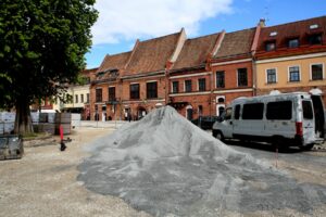 Rotušės aikštės rekonstrukcija / M. Patašiaus nuotr.
