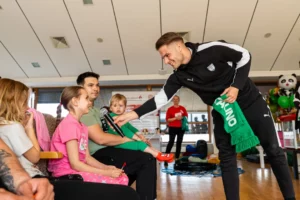 FK „Kauno Žalgiris“ ir „Mamų unija“ Kauno klinikose / žalgiris.lt nuotr.