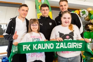 FK „Kauno Žalgiris“ ir „Mamų unija“ Kauno klinikose / žalgiris.lt nuotr.