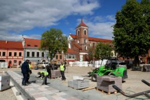 Rotušės aikštės rekonstrukcija / M. Patašiaus nuotr.