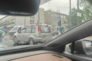 Avarija Dujotiekio ir Kovo 11-osios g. sankryžoje / Skaitytojo nuotr.