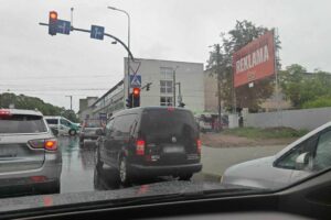 Avarija Dujotiekio ir Kovo 11-osios g. sankryžoje / Skaitytojo nuotr.