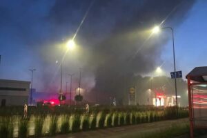 Gaisras „Kauno švaroje&quot; / Kas vyksta Kaune skaitytojų nuotr.