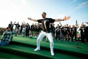 „Žalgirio“ susitikimas su fanais / zalgiris.lt nuotr.