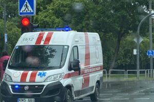 Avarija Dujotiekio ir Kovo 11-osios g. sankryžoje / Skaitytojo nuotr.
