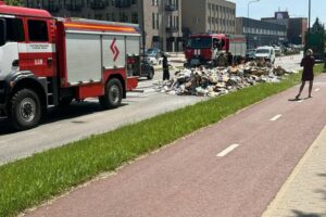 Gaisras S. Žukausko gatvėje / skaitytojų nuotr.