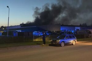 Gaisras „Kauno švaroje&quot; / Kas vyksta Kaune skaitytojų nuotr.