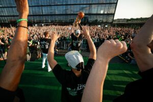 „Žalgirio“ susitikimas su fanais / zalgiris.lt nuotr.