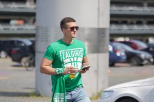 „Žalgirio“ ir „Ryto“ fanai / R. Tenio nuotr.